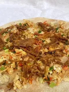 Hình ảnh Bánh Tráng Nướng Khô Mực
