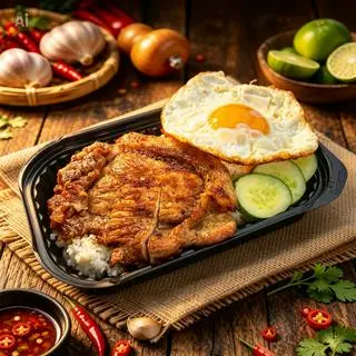 Hình ảnh Cơm Tấm Sườn Trứng