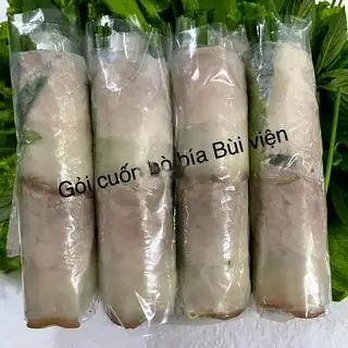 Hình ảnh ComBo 15 Cuốn Gỏi thịt không - Kèm 1 chai nước  sâm nhà nấu