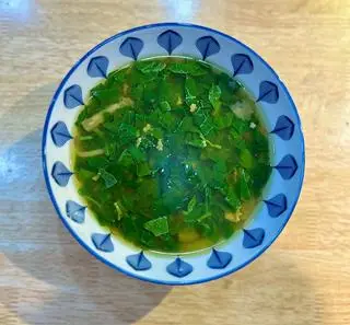 Hình ảnh Món canh cua mồng tơi