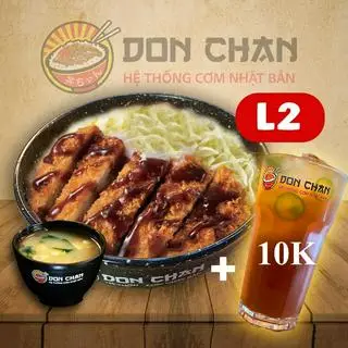 Hình ảnh Combo Cơm Thịt Thăn Chiên + Trà Quất Nha Đam Chỉ 10k