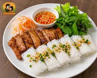 Hình ảnh Bánh hỏi thịt nướng + Bì+ Chả giò 