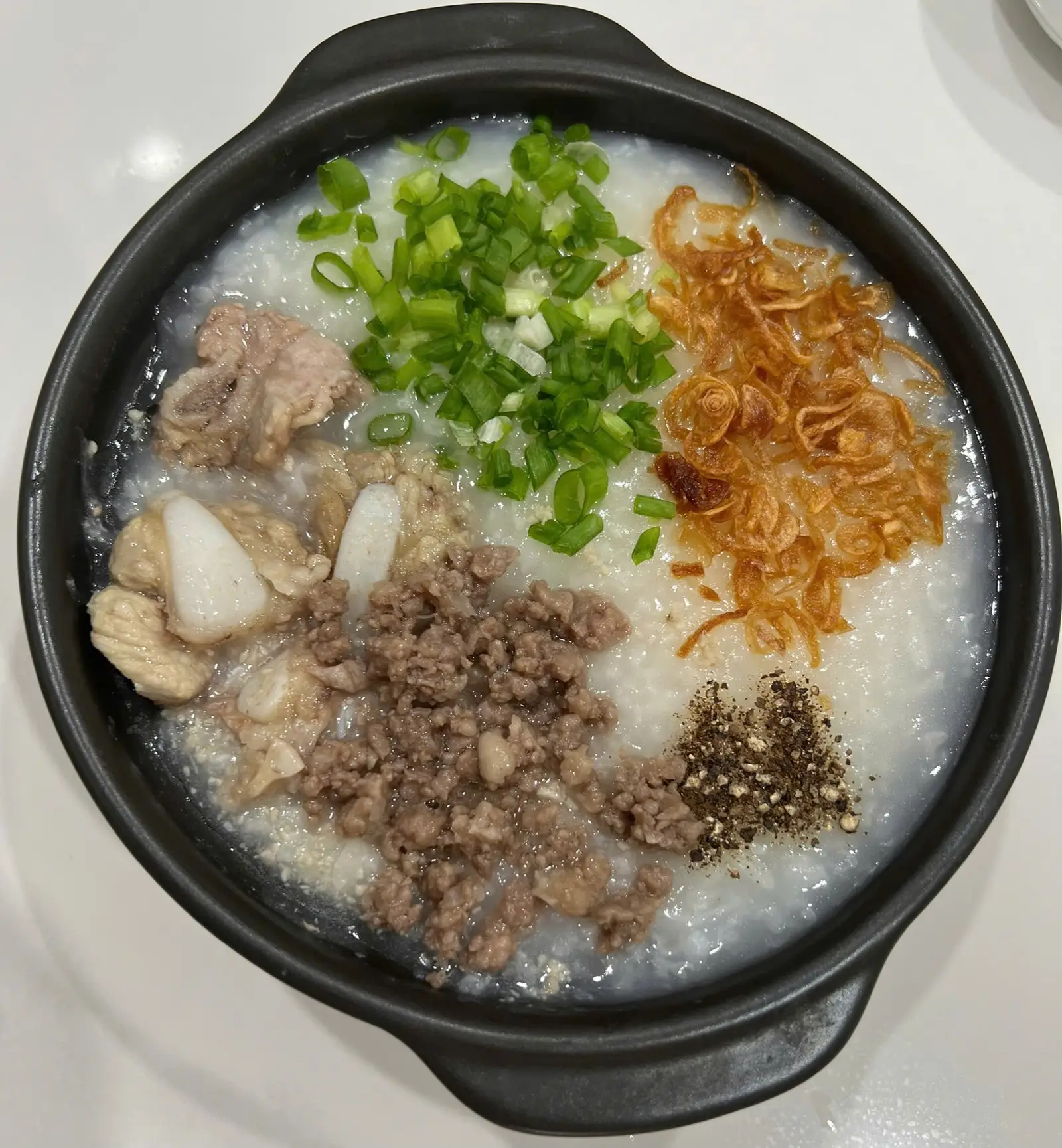 Hình ảnh Cháo sườn non thịt bò bằm