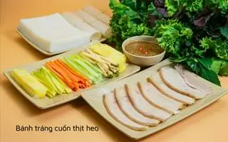 Hình ảnh bánh tráng cuốn heo luộc 