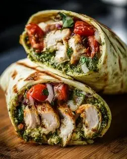 Hình ảnh Authentic French TACOS BBQ chicken Pest - Gà Nướng Pesto