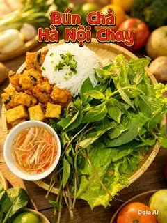 Hình ảnh Bún chả Hà Nội chay