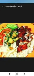 Hình ảnh Cơm ba rọi bì chả trứng 