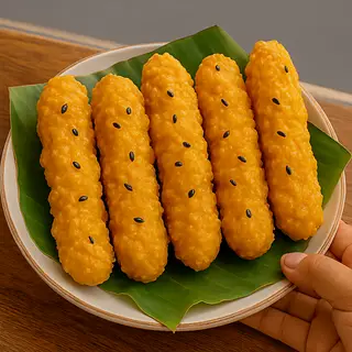 Hình ảnh Combo 5 chuối cốt dừa sầu riêng( mè trắng)