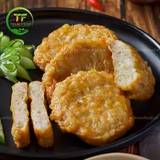 Hình ảnh Bánh trưng  rán giòn + chả cốm 1 cái