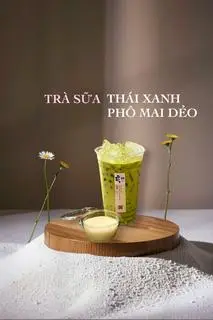 Hình ảnh Trà sữa thái xanh phô mai dẻo
