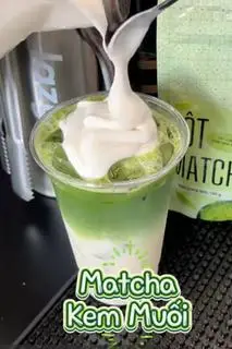 Hình ảnh Matcha latte kem muối