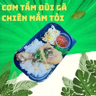 Hình ảnh Cơm Tấm Đùi Gà Chiên Mắm Tỏi