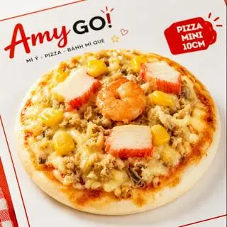 Hình ảnh Pizza Hải Sản Phô Mai Mini 10cm - Béo thơm, Tròn vị