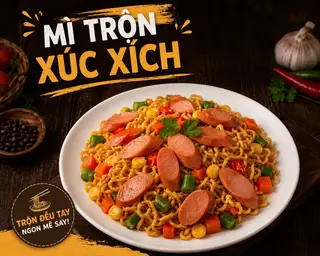 Hình ảnh Mì Trộn Xúc Xích