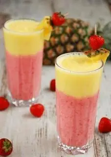 Hình ảnh nước ép thơm mix dâu