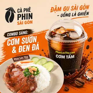 Hình ảnh Combo Cơm Sườn + Đen Đá