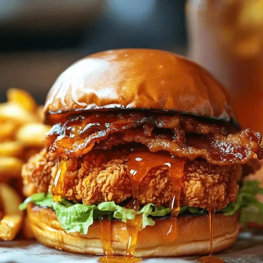 Hình ảnh Burger gà HS