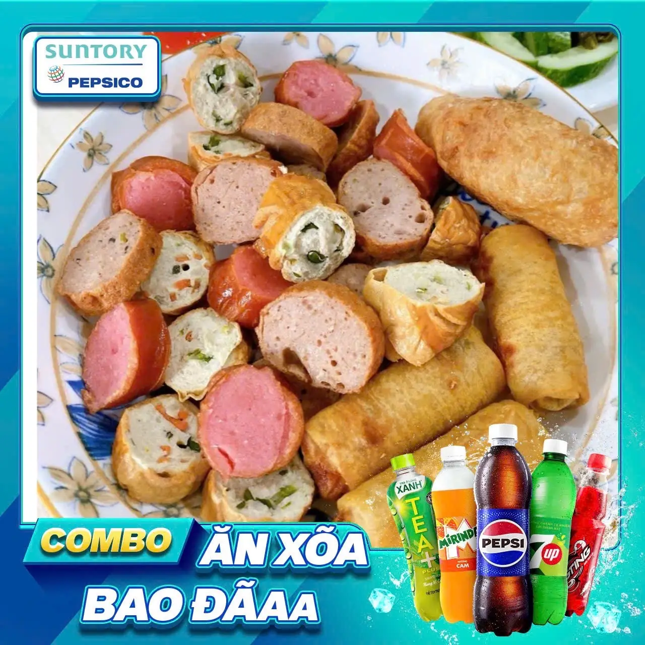 Hình ảnh Thập Cẩm Chay Chiên Giòn + Pepsi