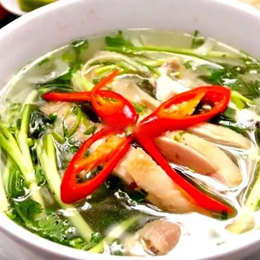 Hình ảnh Miến gà chặt nguyên đùi