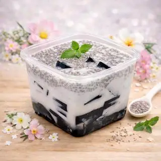 Hình ảnh Sương sáo sữa dừa hạt chia