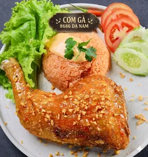 Hình ảnh Cơm gà sốt mắm tỏi ( đùi góc tư) 