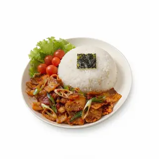 Hình ảnh Cơm thịt heo xào cay