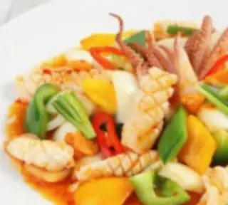 Hình ảnh Cơm mực xào chua ngọt