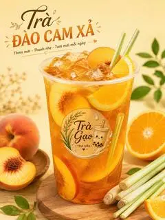 Hình ảnh Trà đào cam sả