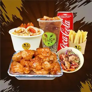 Hình ảnh COMBO 17: Combo Gà Popcorn Sốt HQ + Mì Ý + Món Ăn Kèm + Nước