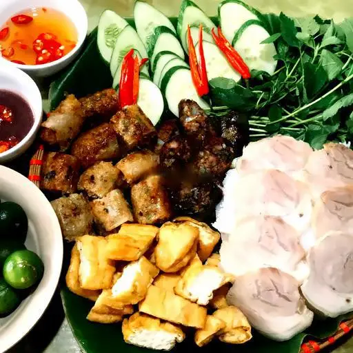 Hình ảnh Bún đậu đầy đủ không chả cốm