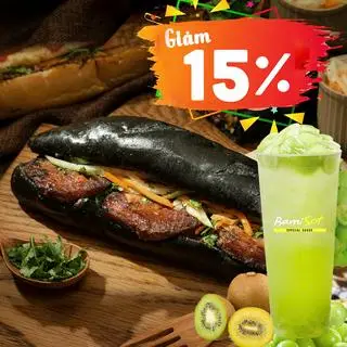 Hình ảnh COMBO Bánh Mì Đen Chả Bò Nướng