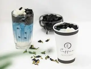 Hình ảnh Sữa tươi hoa đậu biếc