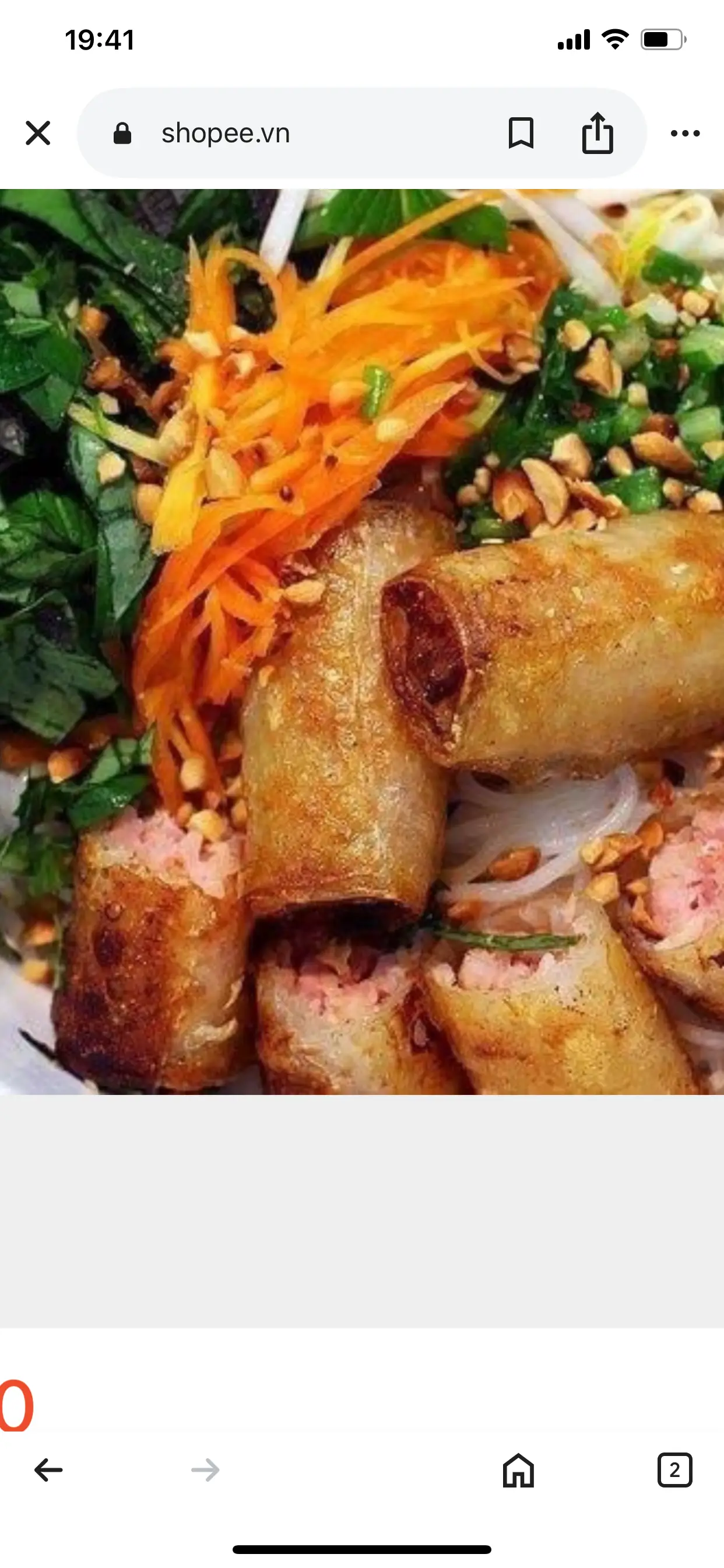 Hình ảnh bún chả giò 