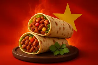 Hình ảnh Tacos Tôm Phô Mai Chiên Xù