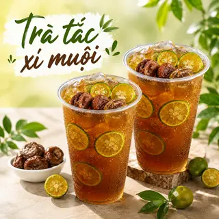 Hình ảnh (Combo 2 ly) Trà Tắc Xí Muội - Ly 700ml