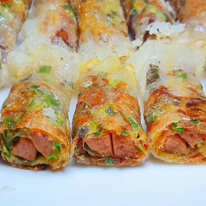 Hình ảnh bánh tráng chiên nhân trứng cút