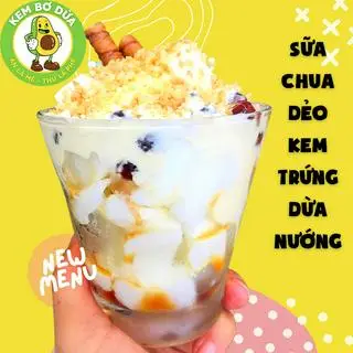 Hình ảnh Sữa chua dẻo kem trứng dừa nướng