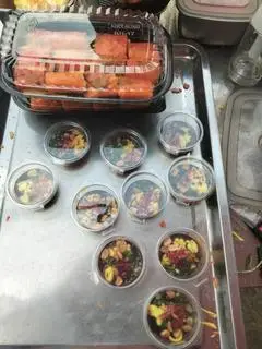 Hình ảnh bánh tráng cuộn trứng cut,khô bò,top mỡ+sâm lạnh