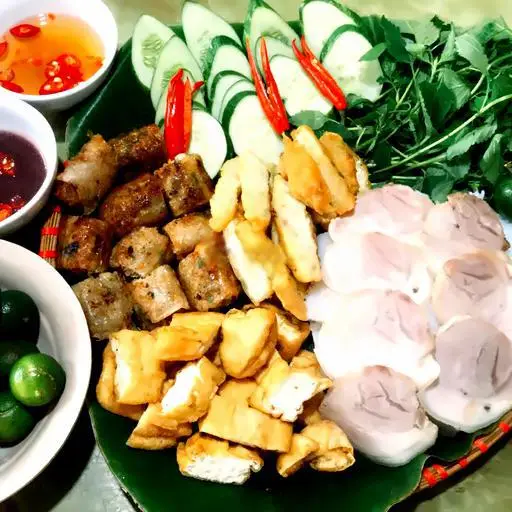 Hình ảnh Bún đậu đầy đủ không dồi sụn