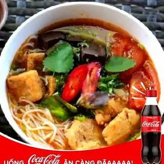 Hình ảnh Bún riêu nấm rọc mùng - coca