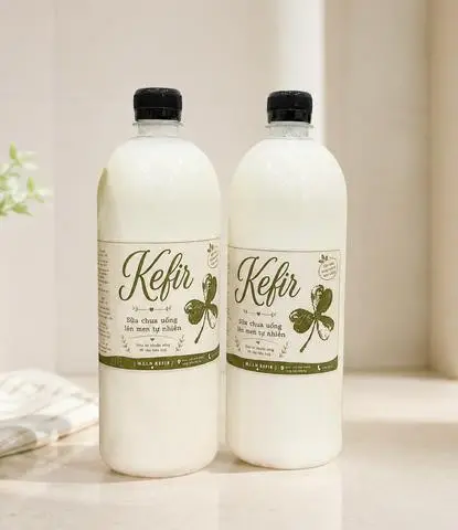 Hình ảnh Sữa chua Kefir không đường 1000ML - vị chua vừa