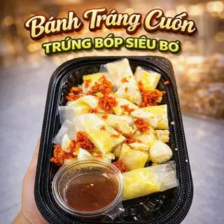 Hình ảnh Bánh tráng cuốn trứng bóp siêu bơ