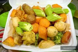 Hình ảnh Combo Cá Viên Chiên Thường 129K + 1 trà tắc(3 người ăn)
