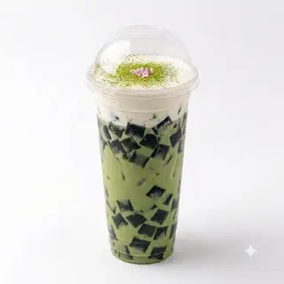 Hình ảnh Matcha latte kem sương sáo