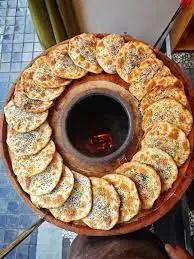 Hình ảnh Guokui bánh nướng nhân thịt nấm
