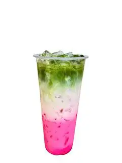 Hình ảnh Matcha Latte Dâu hồng