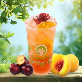 Hình ảnh Trà Olong Mận Đào (Size L 700ml)
