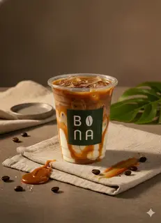 Hình ảnh Cà phê caramel muối hồng