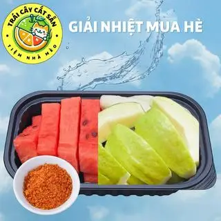 Hình ảnh Dưa hấu+ thơm+ ổi+ muối tôm