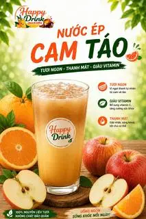 Hình ảnh Nước ép cam - táo
